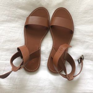 NWOT Madewell Brown Leather Sandals